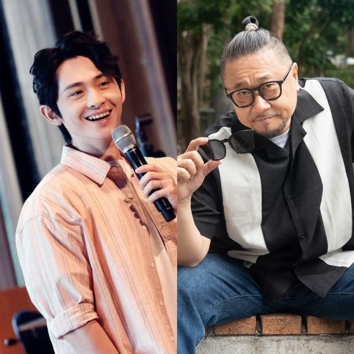 曾博恩（左）近期邀請邰智源擔任PODCAST節目《博音》的嘉賓。 圖：翻攝自曾博恩、邰智源IG