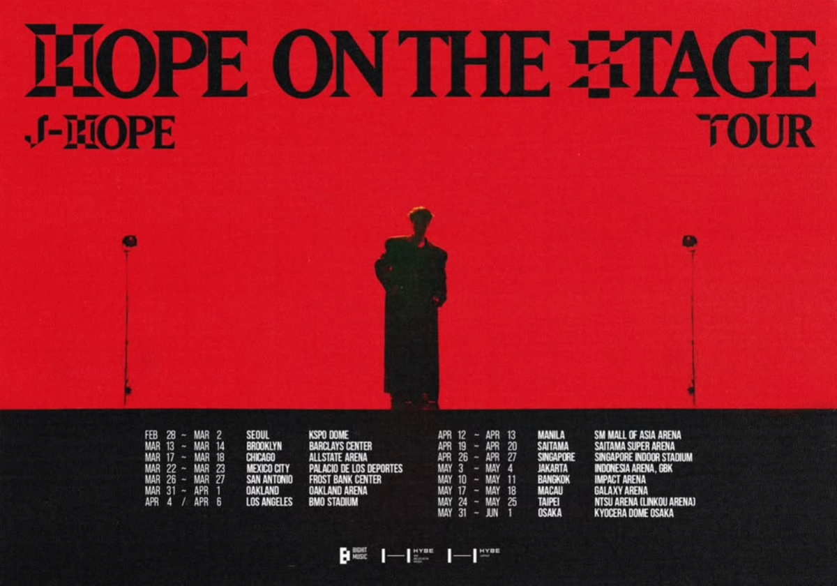 J-Hope今(10)日宣布將展開個人世界巡迴演唱會，台北場在5月24日、25日登場。 圖：翻攝自J-Hope IG