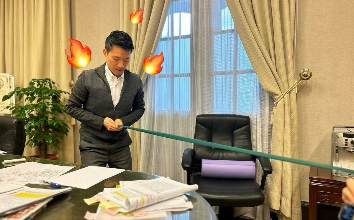 公忙輔佐賴清德、潘孟安 何志偉自曝辦公室拉彈力繩禦寒
