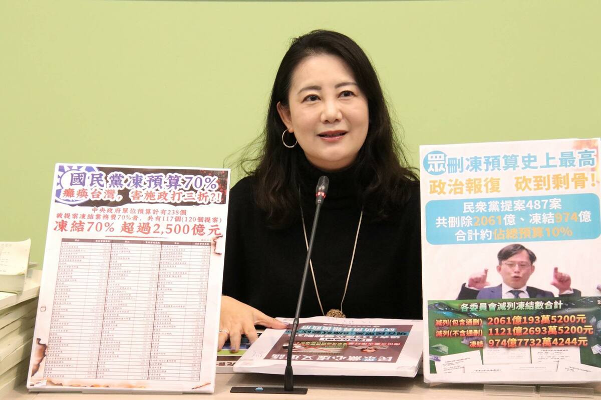 民進黨團幹事長吳思瑤批評，藍白無差別用預算做恐攻、人民是最大受害者。 圖：翻攝自吳思瑤Threads