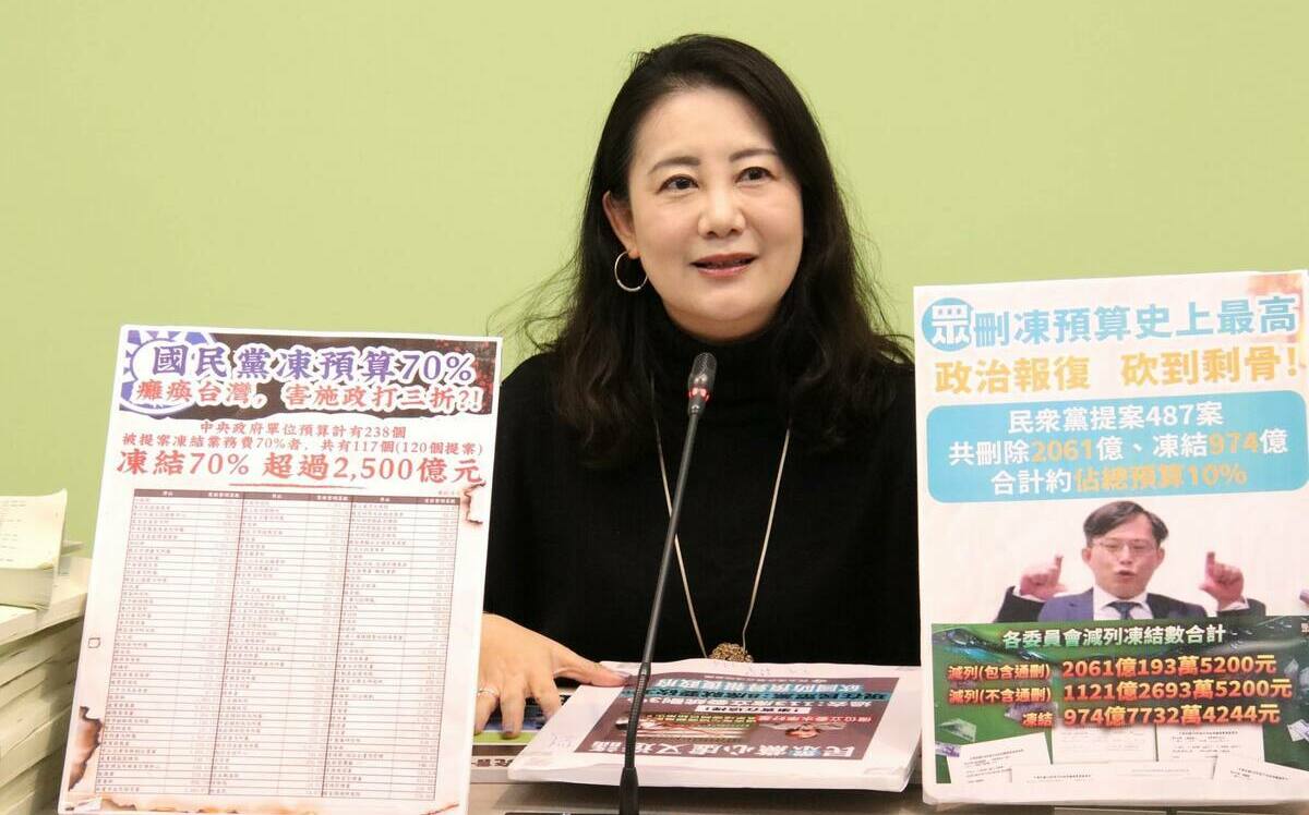 刪減預算幅度史上最高 吳思瑤怒批：藍白無差別恐攻、人民受害
