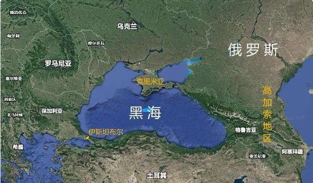 黑海周邊國家地圖。 圖 : 翻攝自胖哥洞察