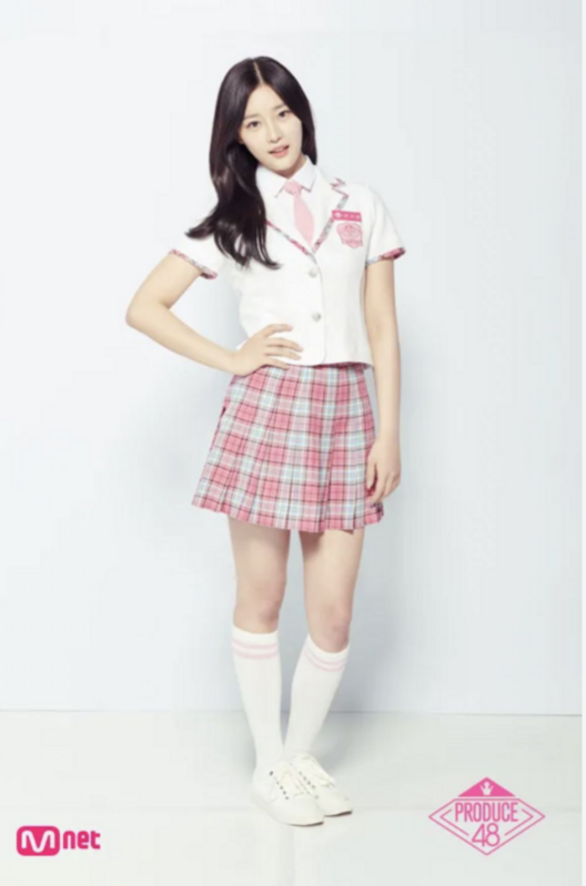 李時安2018年參與《PRODUCE 48》，與IZ*ONE的張員瑛、宮脇咲良、金采源等人同台競爭。 圖：攝自《PRODUCE 48》
