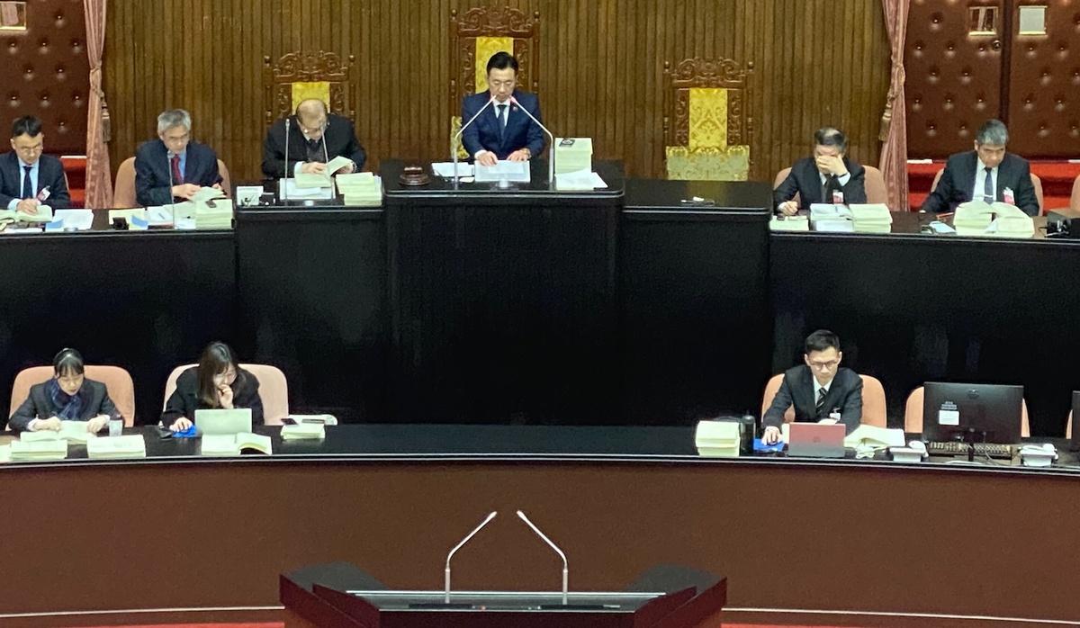 立法院副院長江啟臣主持預算審查。 圖：林朝億/攝