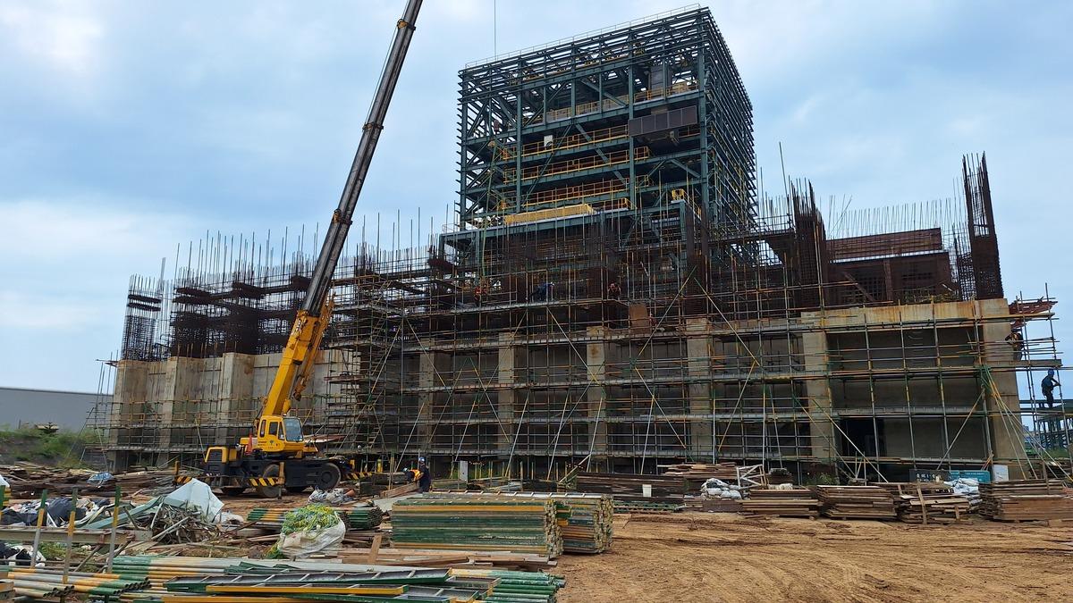 台灣立方再生能源電廠，建設進度已經接近70%。 圖：台灣立方提供