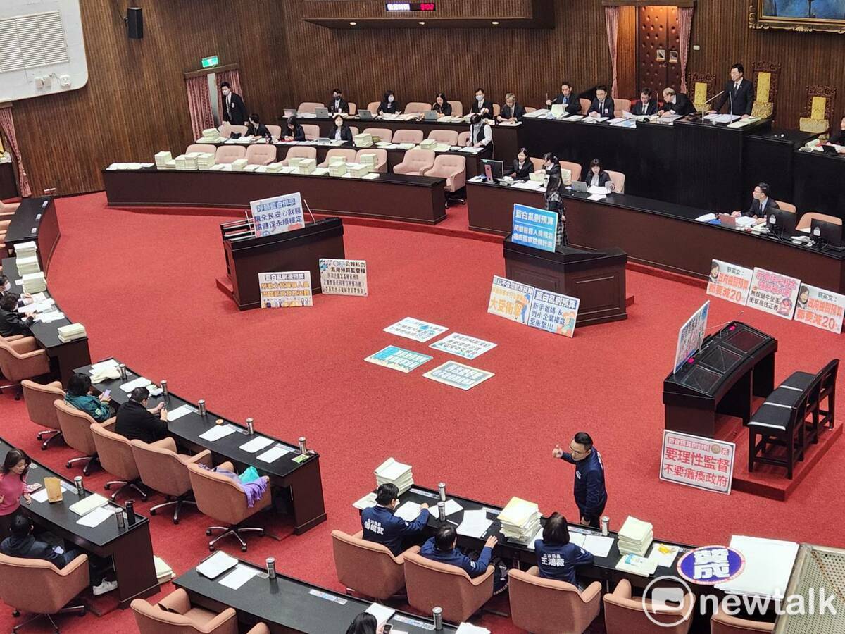 立法院三讀今年度中央政府總預算案。 圖：黃建豪/攝