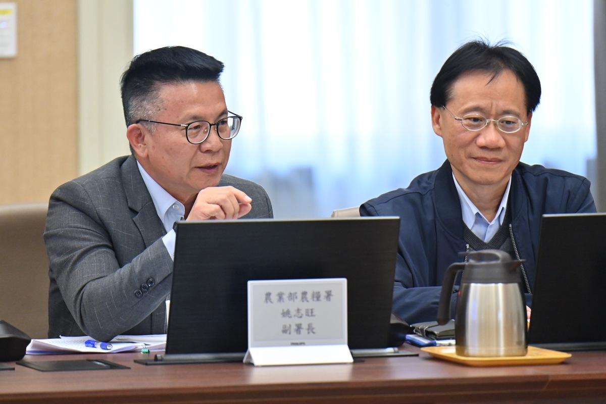 行政院「穩定物價小組」會議，農糧署副署長姚志旺發言。 圖：行政院提供