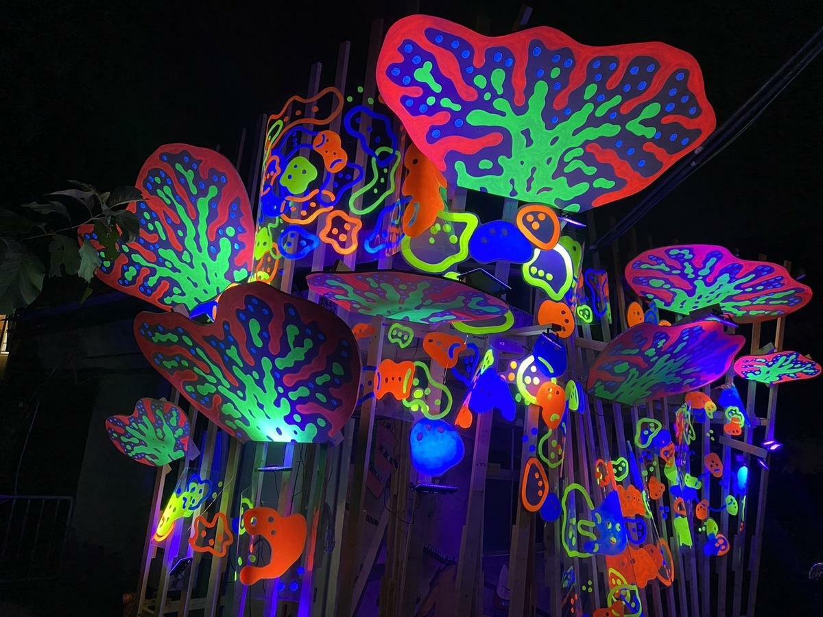 2025龍崎光節-空山祭以「焰土新生」為策展主題，強調龍崎光節在5年循環之後，於喧鬧中重新思考策展的方法，也重新孕育藝術能量，並萌發出新芽，攜手在地生命能量，為龍崎再次注入不一樣的藝術氣息。 圖：台南市政府提供