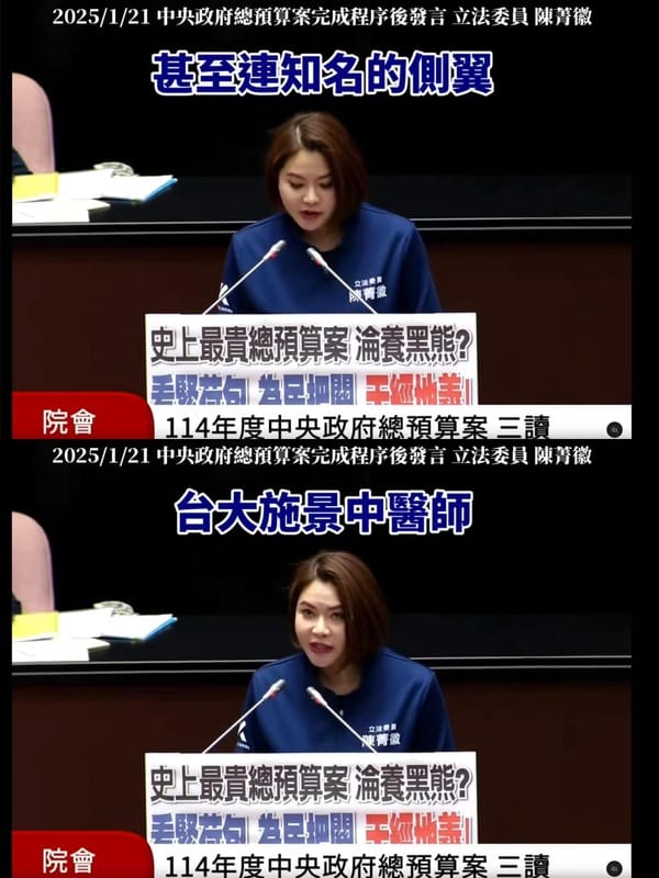 台大醫師施景中遭批為「綠營側翼」，ICU醫師陳志金力挺，稱其在專業領域是「主翼」，不應被隨意貼標籤。 圖：翻攝自網路