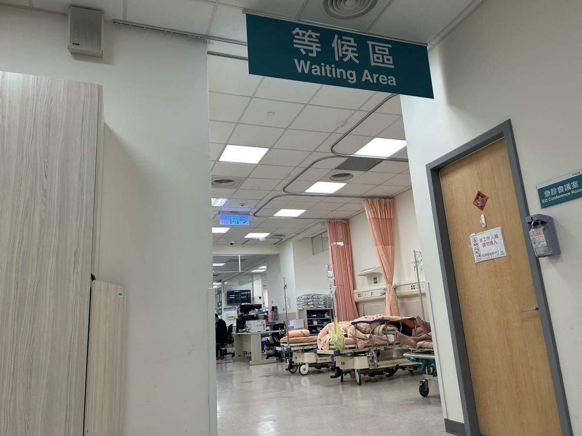 台北市議員李柏毅陪幼女掛急診遭爆咆哮質問醫護。（急診示意圖） 圖：民眾／提供