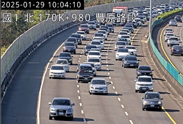 國1北向171公里處事故。 圖：交通部高速公路局／提供
