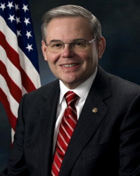 前美國聯邦參議員梅南德茲（Bob Menendez）。 圖 : 翻攝自維基百科
