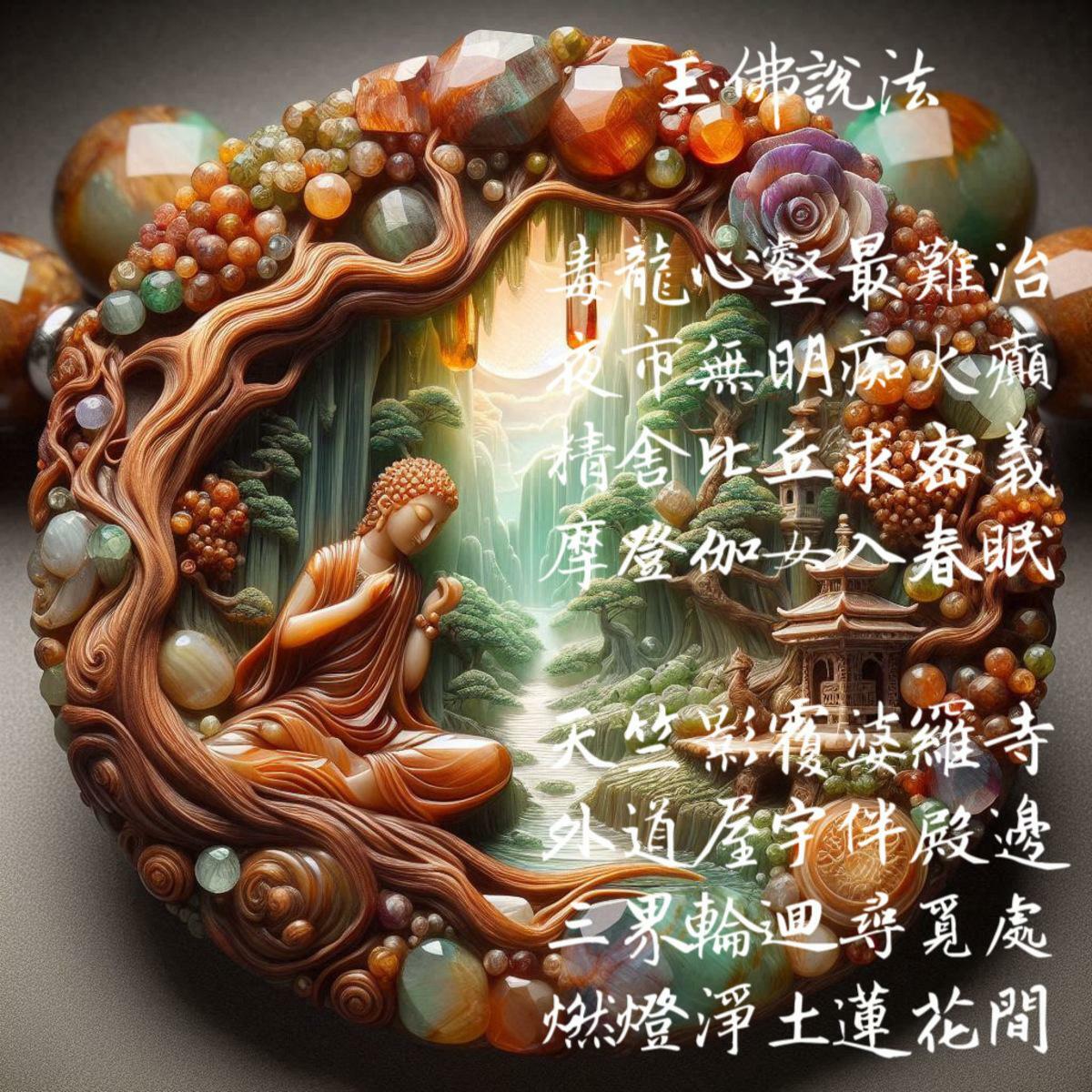 玉佛說法。 圖：黃吉川 提供
