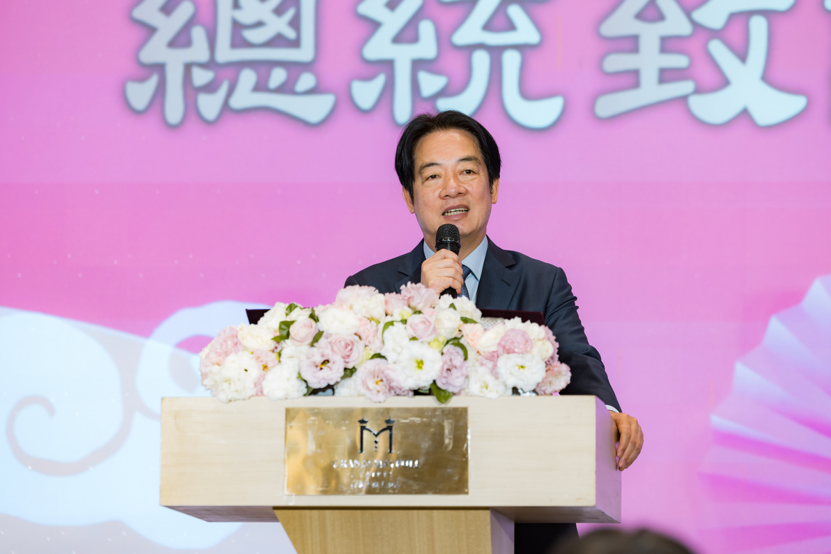 總統賴清德出席2025中國台商春節活動。 圖：總統府提供
