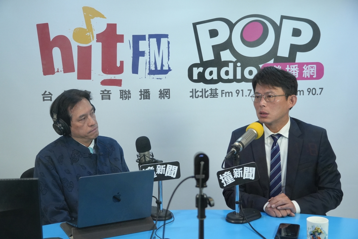 黃國昌接受廣播專訪，談及是否參選2026新北市長，他表示「不排除」。 圖：⟪POP撞新聞》提供