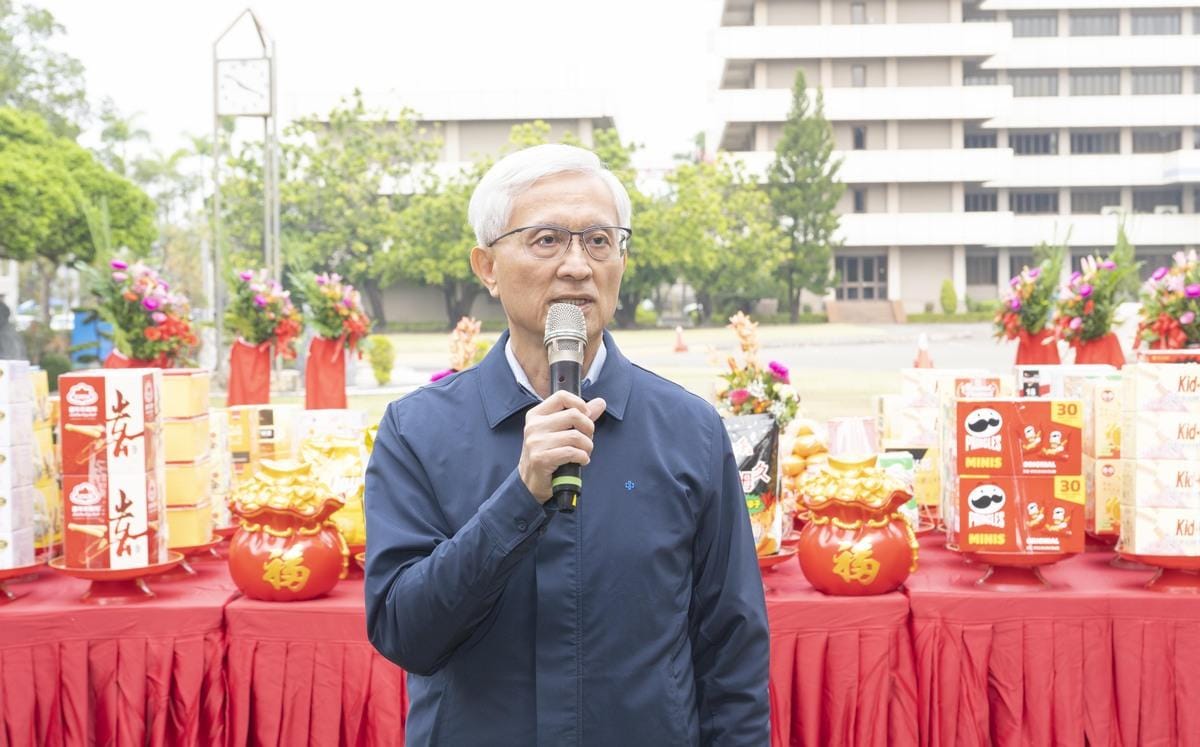 黃建智指出全球鋼市變化多端，勉勵中鋼全體同仁不能鬆懈。 圖：中鋼提供