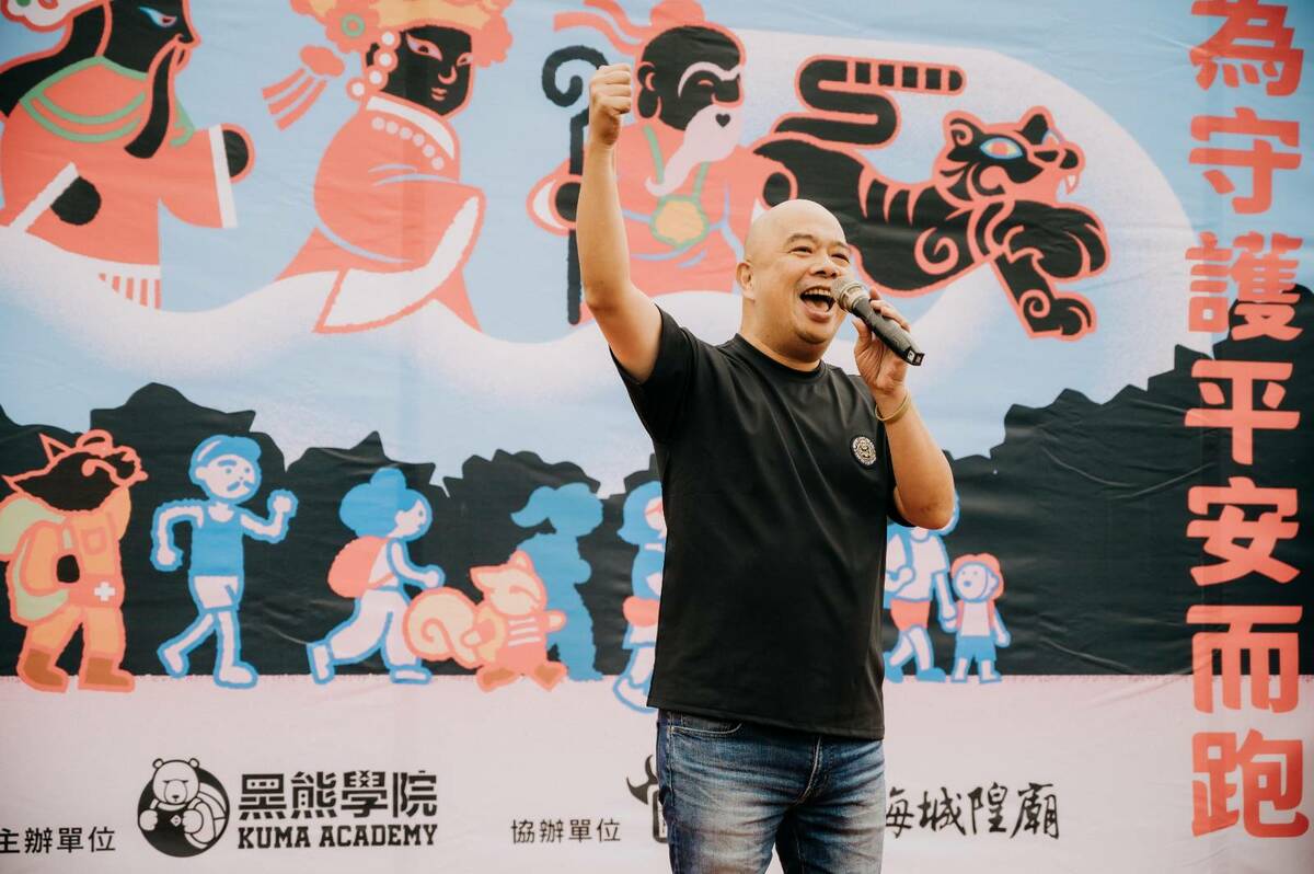 黑熊學院執行長朱福銘接受新頭殼專訪，認為遭中共列為台獨頑固份子，反倒證明做對事。 圖：黑熊學院提供