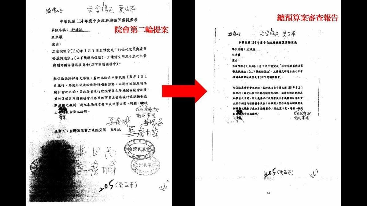 陳培瑜表示，審查報告中不只遮蔽提案者的名字，還讓人看不清案由。 圖：取自陳培瑜臉書