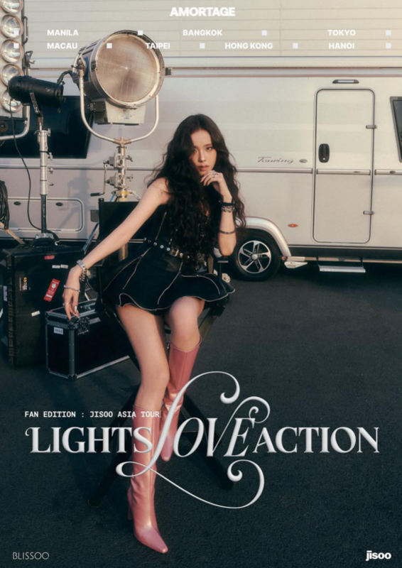 Jisoo宣布，將舉辦亞洲粉絲見面演唱會「FAN EDITION : JISOO ASIA TOUR "LIGHTS, LOVE, ACTION!" 」，途中經過馬尼拉、曼谷、東京、澳門、桃園、香港、河內。 圖：翻攝自Jisoo IG