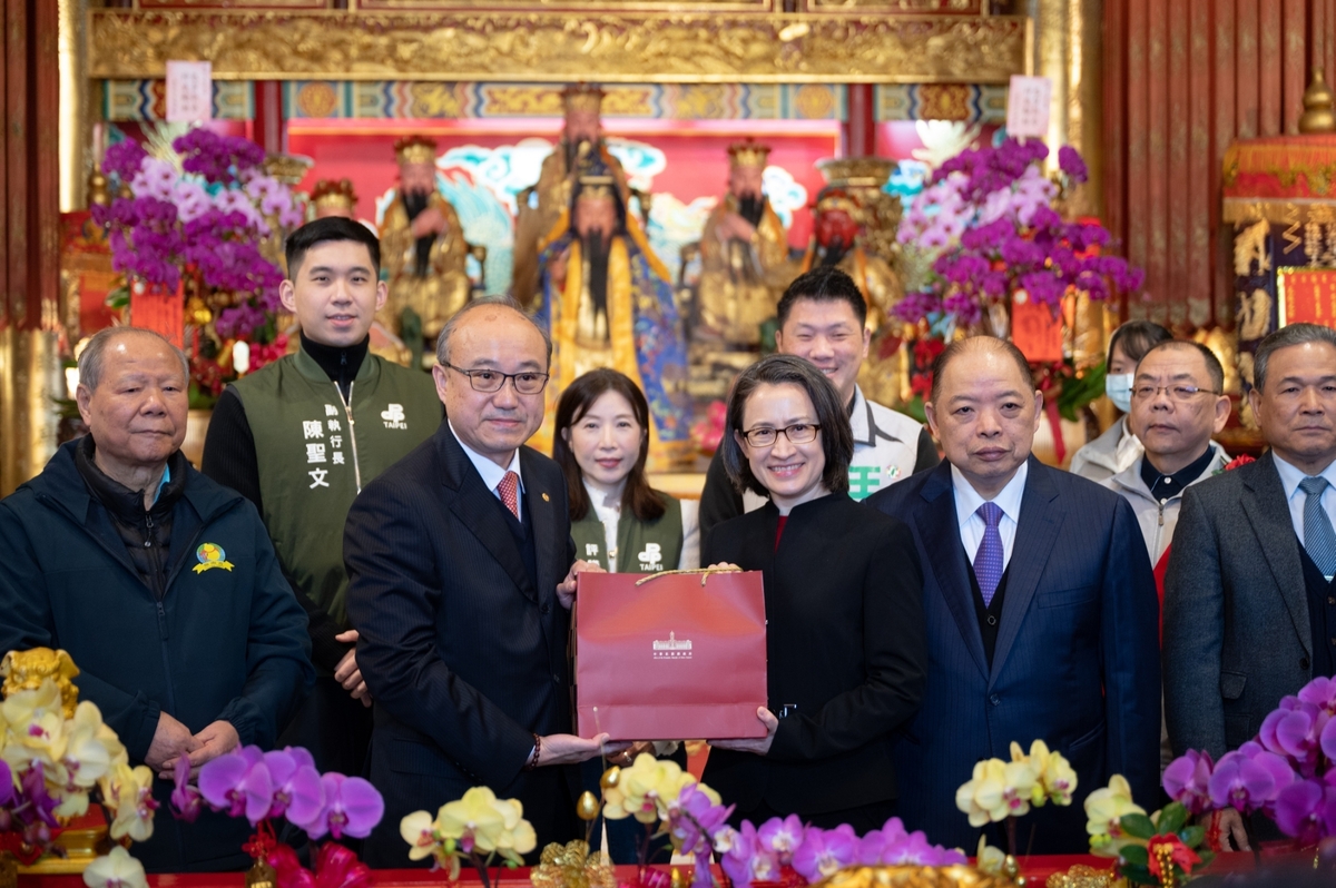 副總統蕭美琴出席木柵指南宮玉皇聖誕護國祈安禮斗大法會。 圖：總統府提供