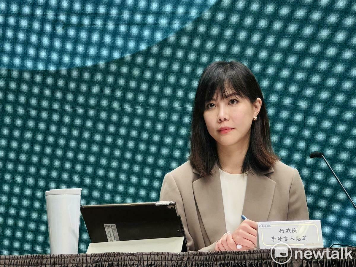 行政院發言人李慧芝。 圖：謝莉慧/攝