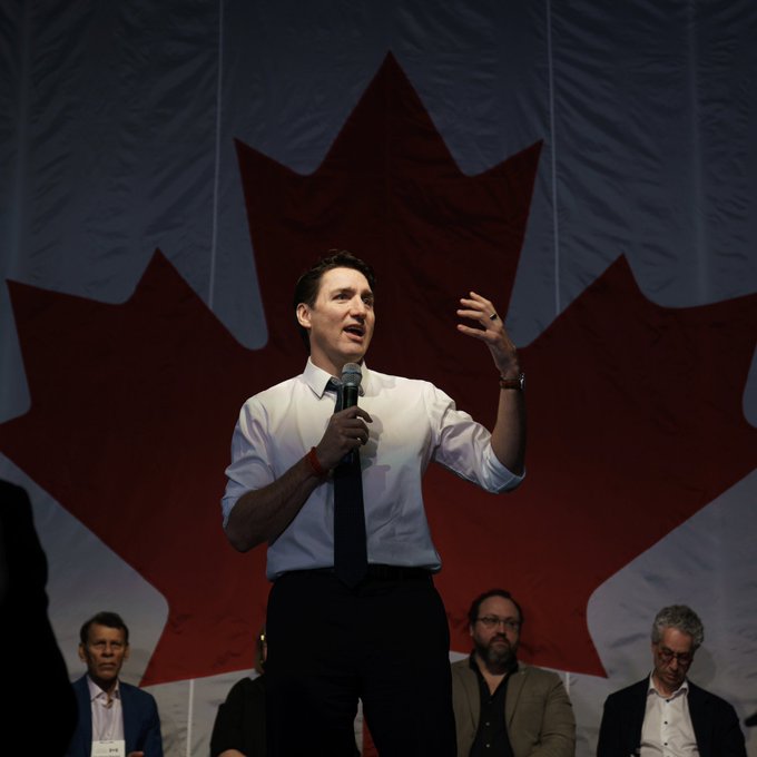 加拿大總理賈斯汀 · 杜魯道（Justin Trudeau）近日在與商界和勞工領袖的閉門會議中，無意間被麥克風捕捉到他對美國總統唐納德·川普（Donald Trump）提議將加拿大併入美國的擔憂。 圖:擷自杜魯道個人X帳號