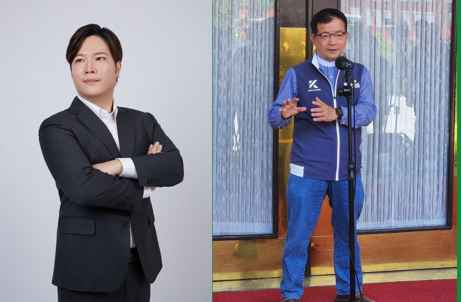 高揚凱（左）由藍轉綠，投身罷免賴士葆（右）公民行動。 圖：高揚凱提供、黃建豪攝／新頭殼合成