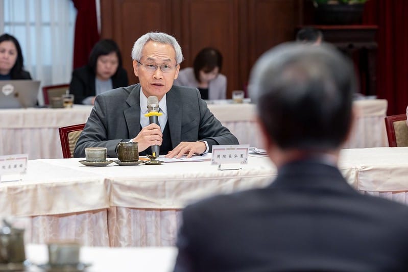 賴清德總統昨天召集五院國政會商，考試院由院長周弘憲及副院長許舒翔與會。圖為考試院長周弘憲。 圖：總統府提供