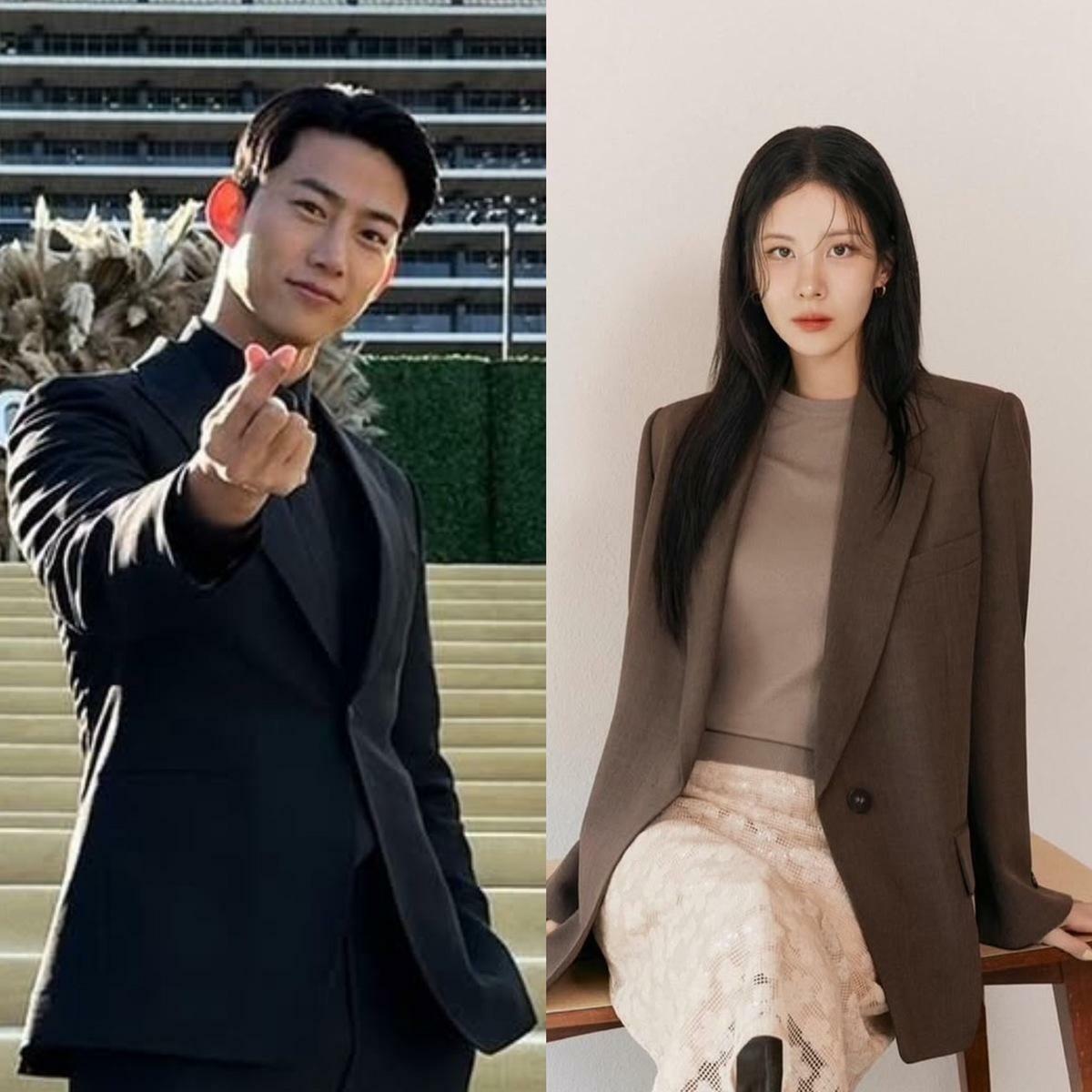 玉澤演（左）與徐玄（右）主演的新劇《我奪走了公爵的初夜》，近期遭指控拍攝時疑似破壞古蹟屏山書院，之後編劇、導演、執行製作3人遭到起訴。 圖：翻攝自玉澤演、徐玄IG