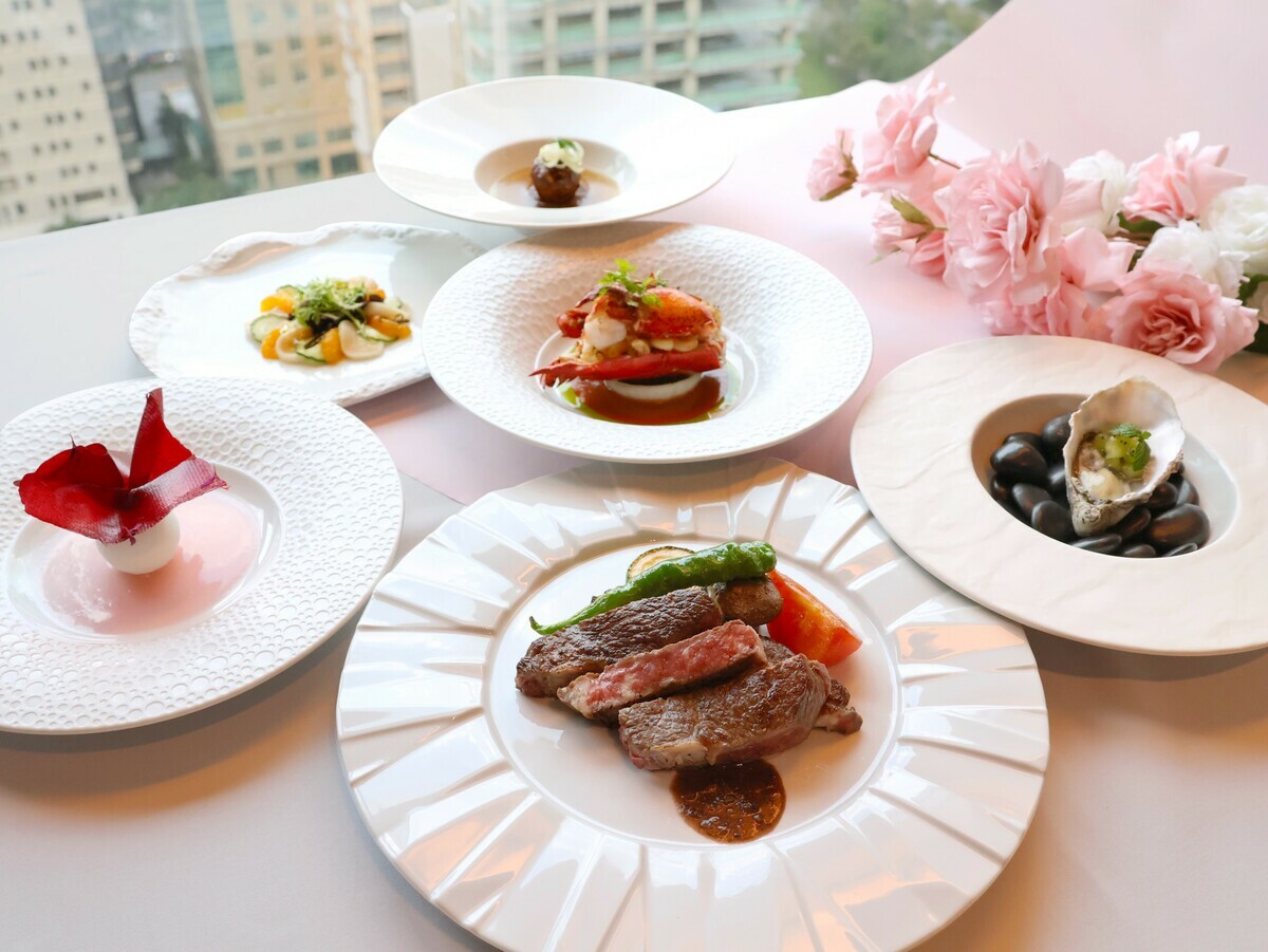 日月千禧極炙牛排館2025西洋情人節套餐。 圖：日月千禧酒店/提供
