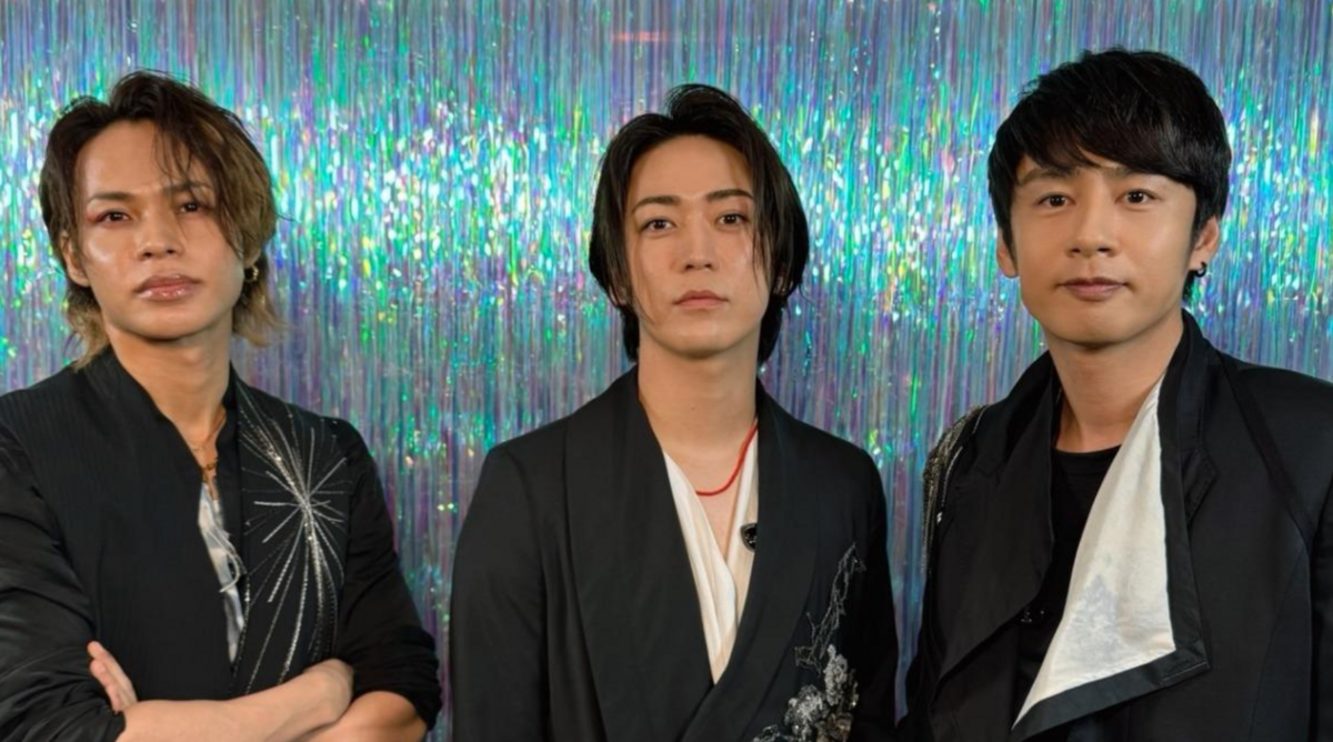 KAT-TUN現以上田龍也（左起）、龜梨和也、中丸雄一三人體制活動。 圖：翻攝自KAT-TUN X