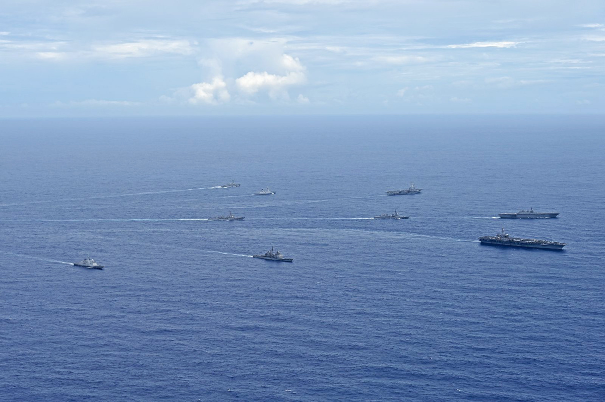 日本海上自衛隊表示，在得到法國的協助後，盟軍將可進一步維護印太地區的和平與穩定，進一步實現「自由開放的印度太平洋」( FOIP )的計畫。 圖：翻攝自 @JMSDF_PAO X 帳號