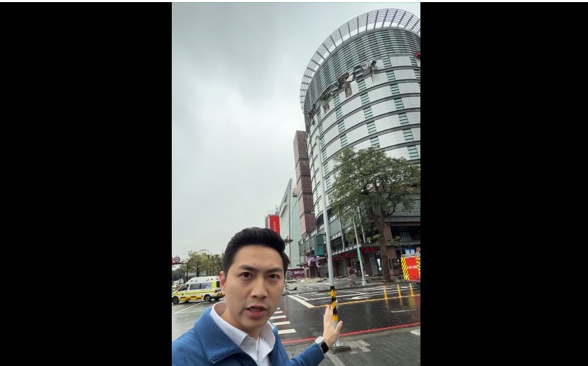 台中新光三越發生氣爆 廖偉翔在現場開直播遭網友罵翻