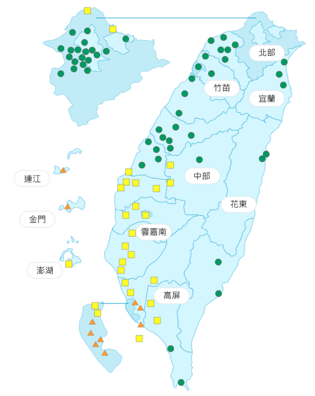 環境部公布各地空氣品質概況。 圖：環境部提供