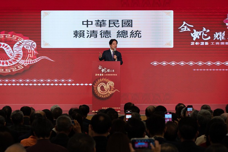 總統賴清德出席「114年工商團體春節聯誼」。 圖：總統府提供