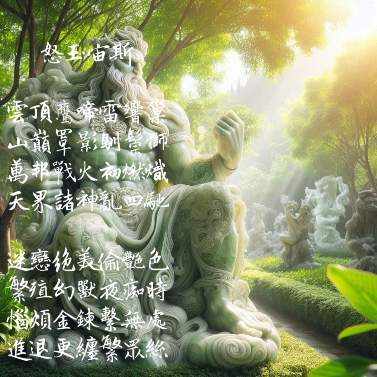 詩》怒玉宙斯 圖：黃吉川提供