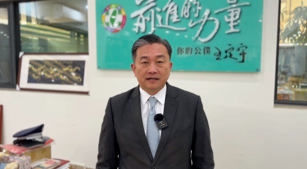 加拿大軍艦通過台海，民進黨立委王定宇認為，有效嚇阻中共發動兩棲作戰的企圖。 圖：翻攝自王定宇提供影片