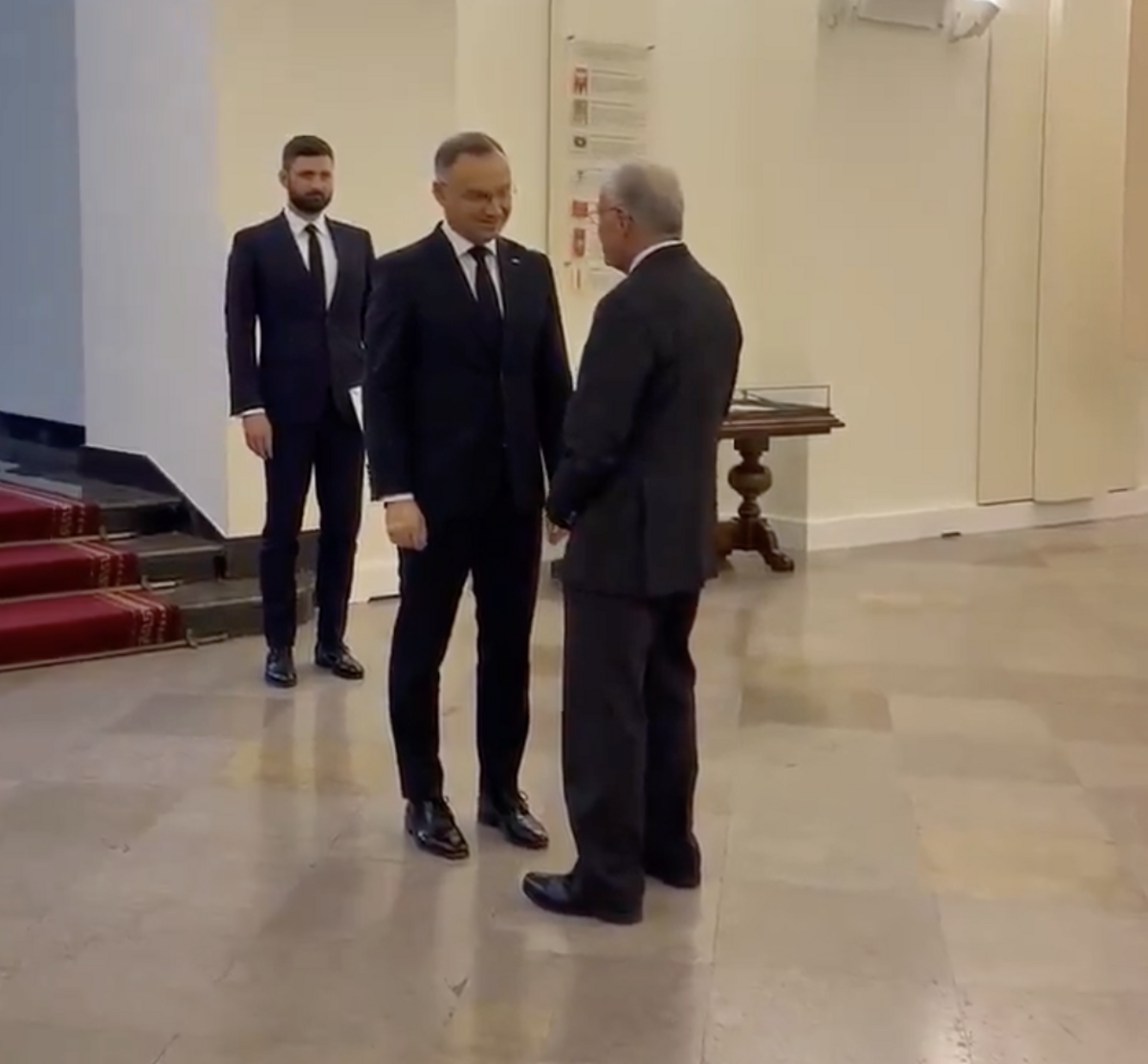 波蘭總統杜達 ( Andrzej Duda ) 與川普特使Keith Kellogg會面，討論烏克蘭問題。 圖：截自「x」@WojPawelczyk