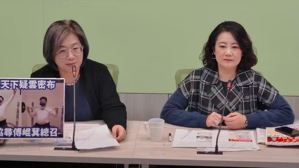 傅崐萁在哪？藍營說法兜不攏。民進黨團喊話，出來面對戰天下爭議。 圖：金大鈞/攝