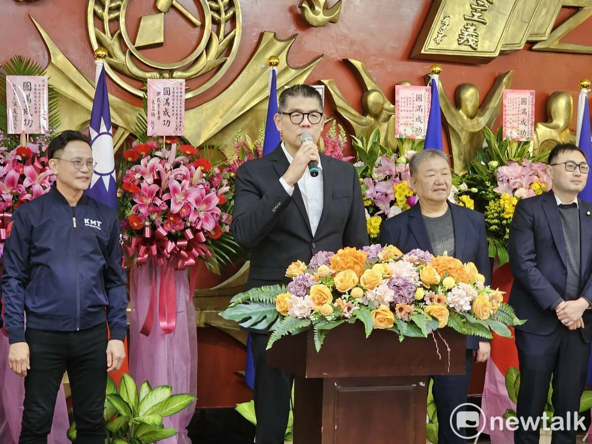 連勝文出席新北市議會國民黨團幹部交接活動。 圖：林昀真/攝