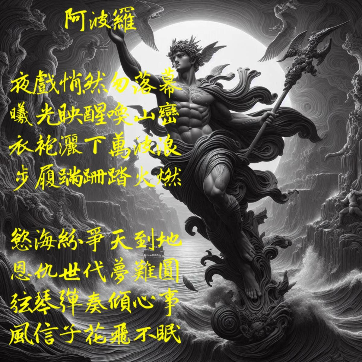 詩《阿波羅》。 圖：黃吉川提供