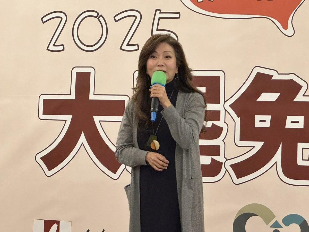 台獨聯舉辦大罷免春酒，辜寬敏基金會董事長王美琇上場致詞，表達對國家未來的憂心。 圖：朱蒲青/攝