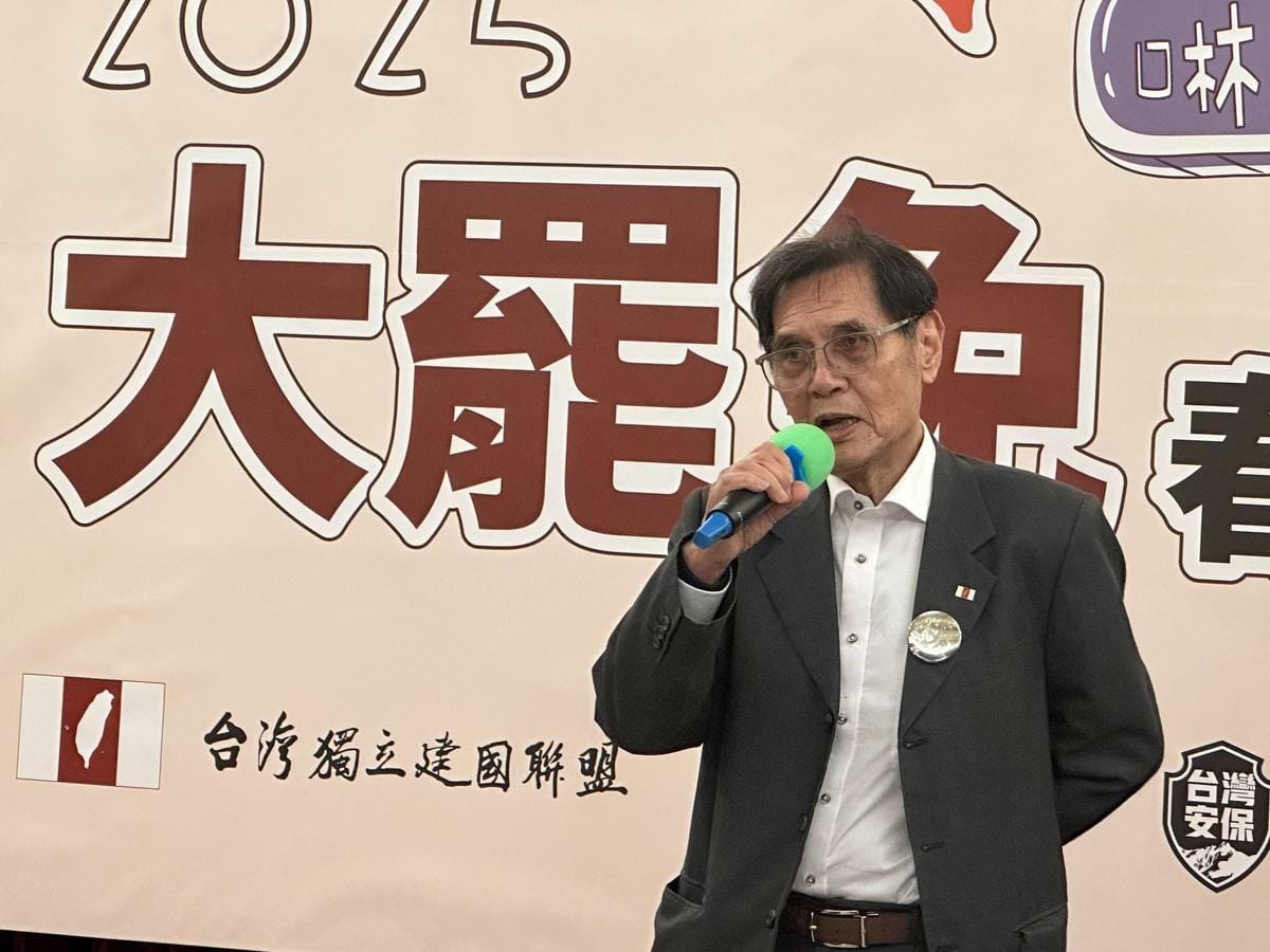 針對賴清德總統表示，將恢復軍事審判制度，同時首度認定中國就是境外敵對勢力。對此，獨盟主席陳南天表達高度支持之意。 圖：朱蒲青/攝