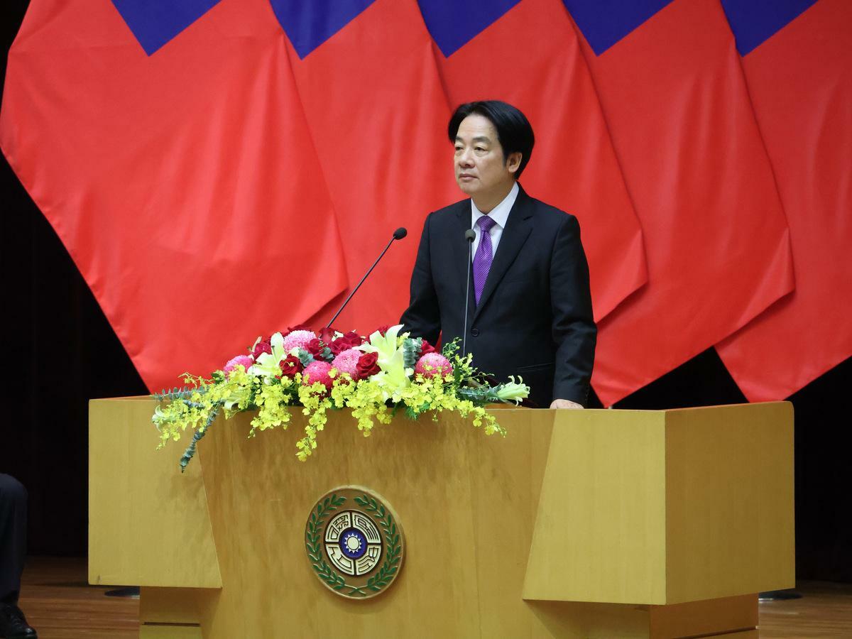 清德總統蒞臨國安局勗勉。 圖：國安局提供