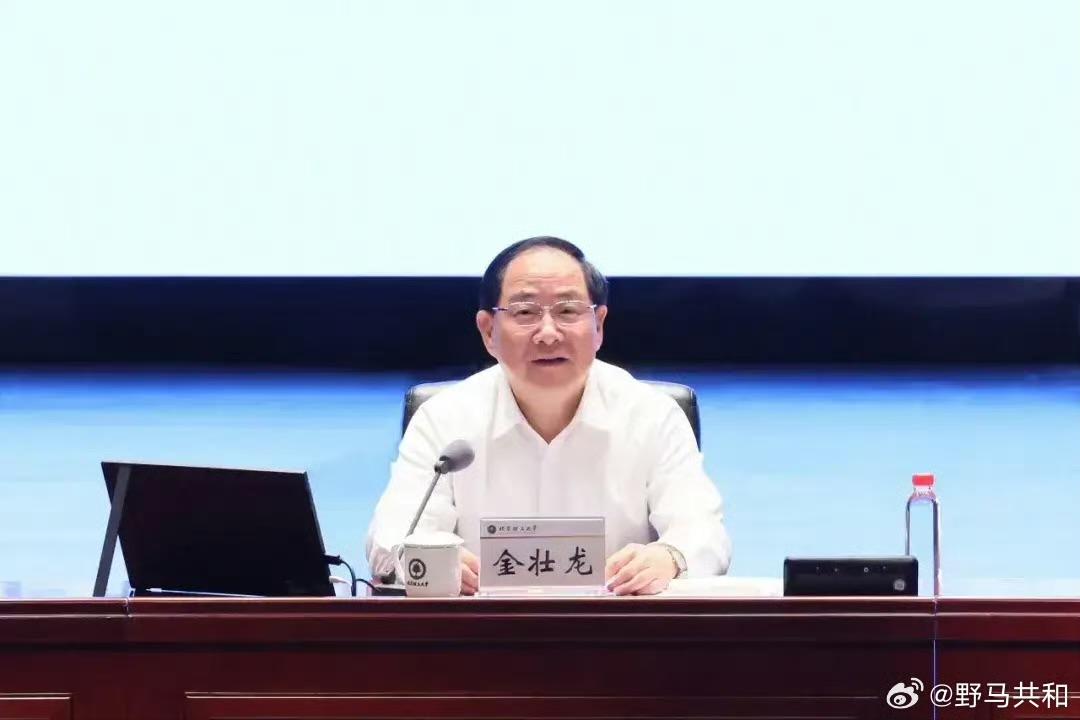 原任工信部部長的金壯龍消失兩月後遭免職。 圖：翻攝自微博@野馬共和