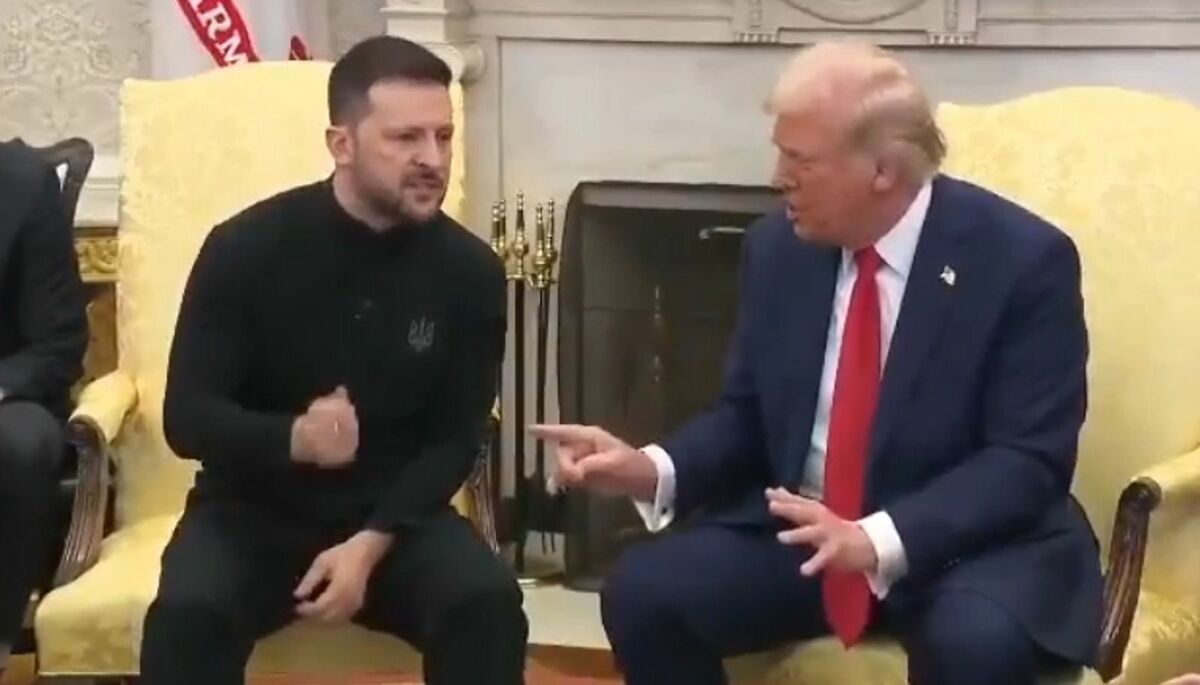 美國總統川普（Donald Trump）與烏克蘭總統澤倫斯基（Volodymyr Zelensky）近期因礦產協議問題再掀波瀾，導致白宮內部出現激烈爭論。 圖:翻攝自X