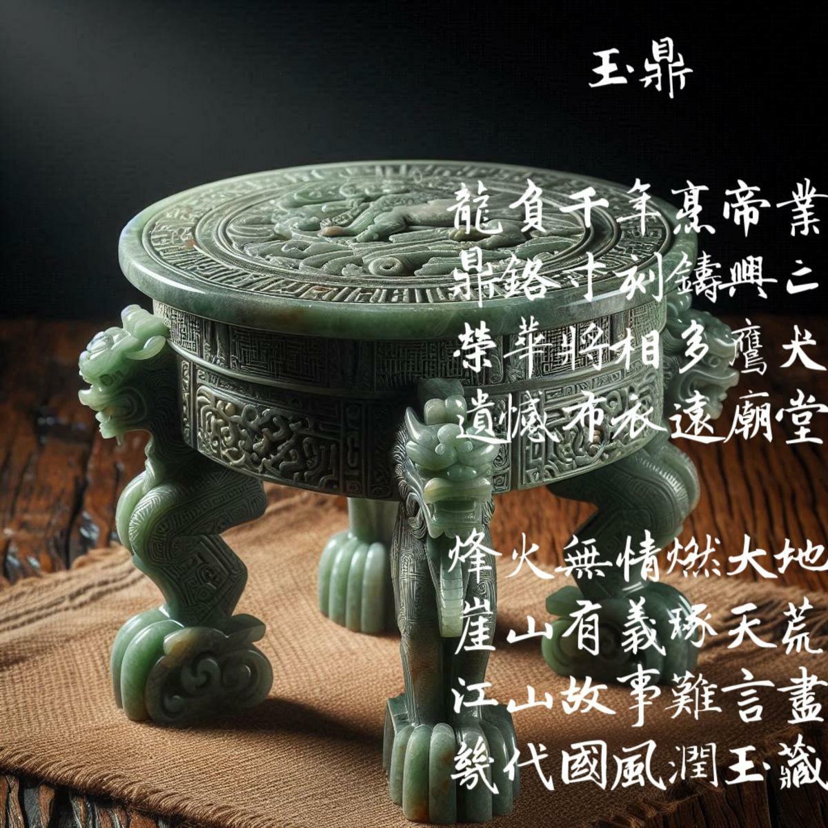 詩〈玉鼎〉 圖：黃吉川提供