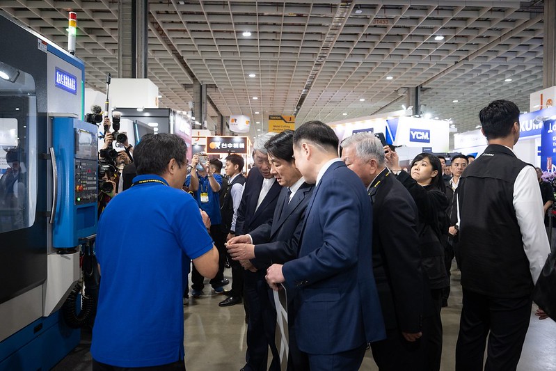 賴清德總統今（3）日出席「2025年台北國際工具機展覽會TIMTOS」開幕典禮。 圖：總統府提供