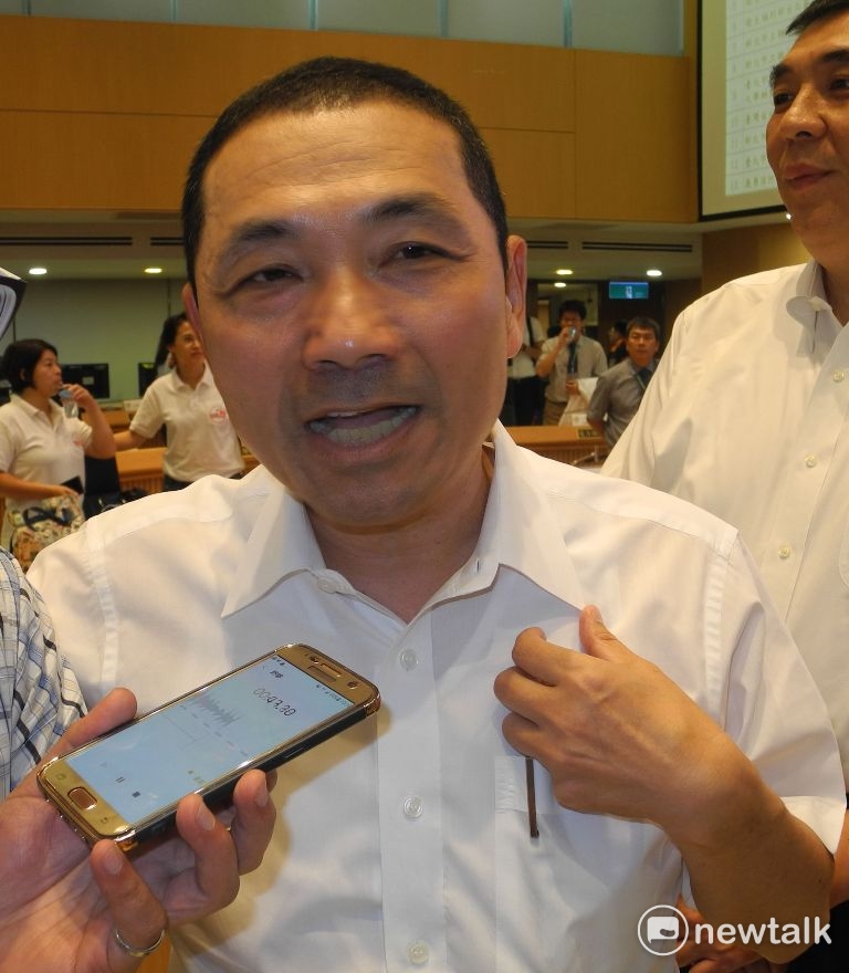 對於新北市建設滿意度高滿意度，是否有利下屆市長選舉？侯友宜表示，未來的事不用想那麼多，把今天做好，明天才有好日子過。 圖：王峻昌/攝
