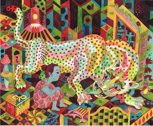 艾文仕作品《花豹紳士》 圖 : 翻攝自Brecht Evens news / self promotion